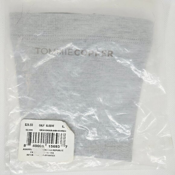 Tommie Copper Silver Unisex Calf Sleeve Size Large NWT $29.50, Workout/Exercise - Picture 1 of 6